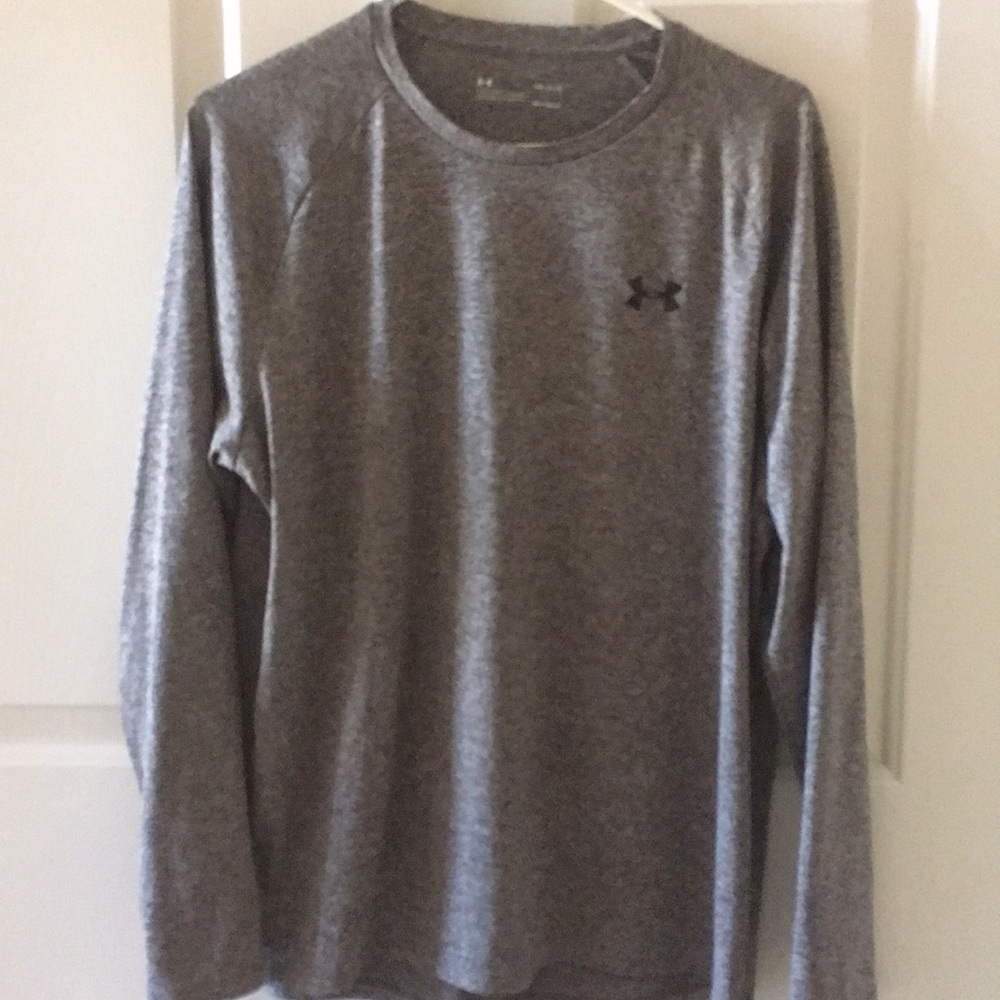 Men’s Long Sleeve Under Armour Heat Gear Lg Gray
